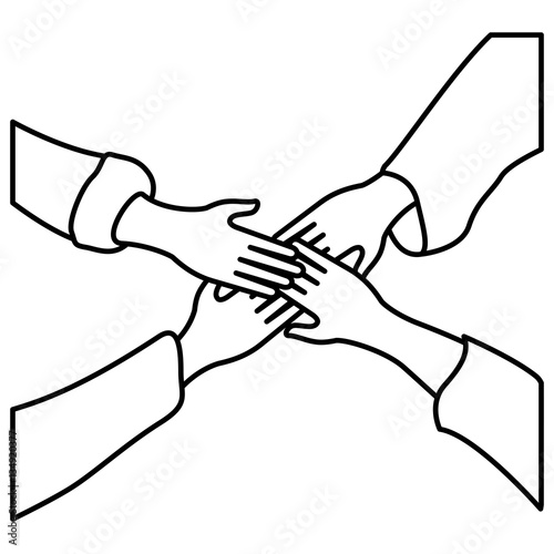 hands together community icon image vector illustration design 