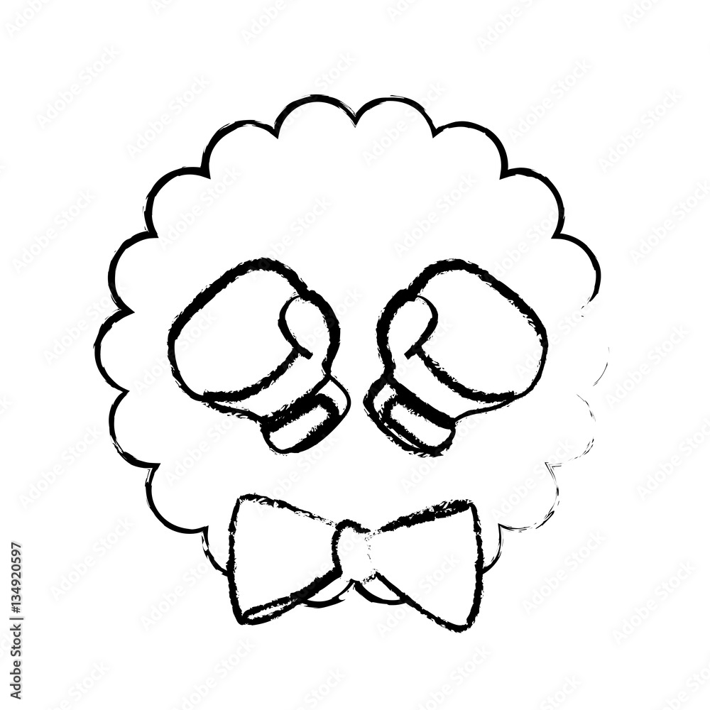 love for boxing gloves icon image sketch line vector illustration design love for boxing gloves icon image sketch line vector illustration design