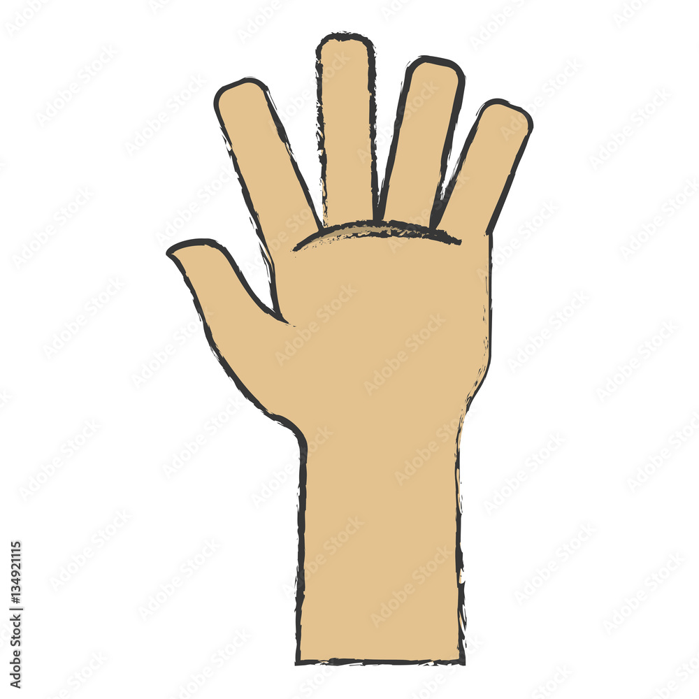 open hand icon image vector illustration design open hand icon image vector illustration design