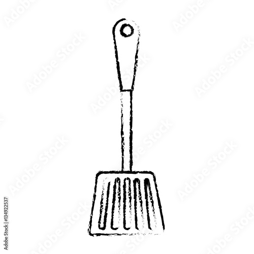 spatula kitchen supplies icon image vector illustration design 