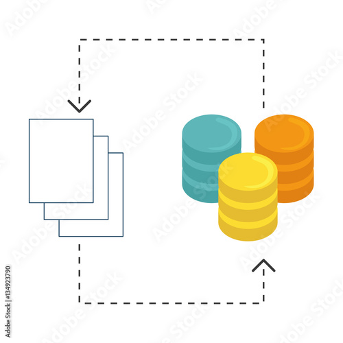 web hosting or data center related icons image vector illustration design 