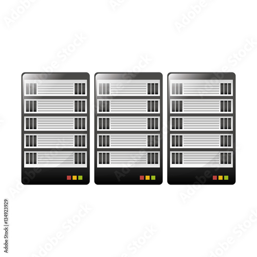 web hosting or data center related icons image vector illustration design 