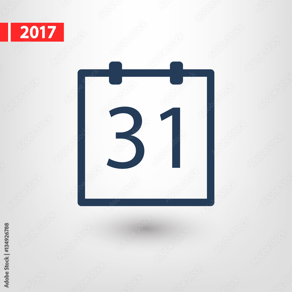 calendar icon, vector illustration. Flat design style calendar icon, vector illustration. Flat design style