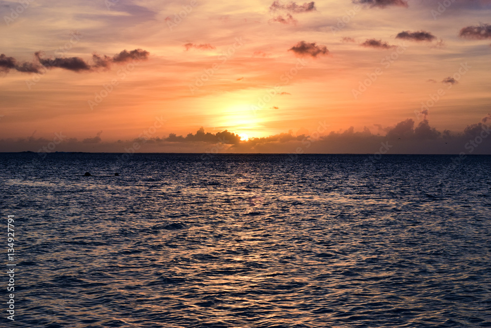 Sunset on the island of Saipan