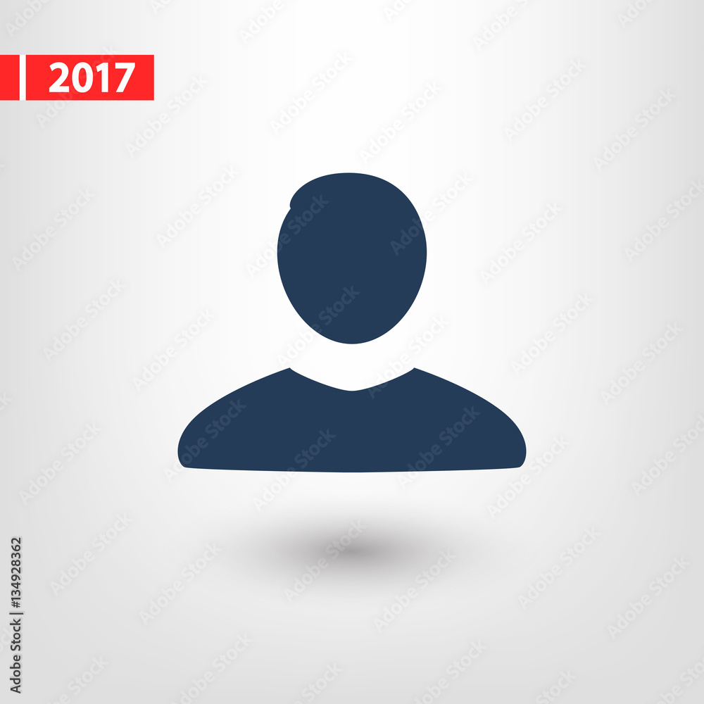 man icon, vector illustration. Flat design style man icon, vector illustration. Flat design style