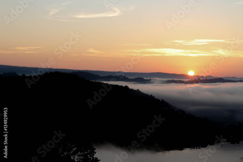 Fototapeta Naklejka Na Ścianę i Meble -  Mist in sunrise