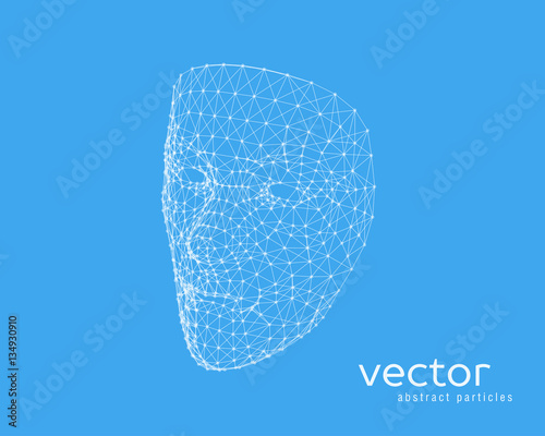 Vector illustration of human face