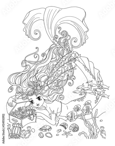 Coloring page The Mermaids
