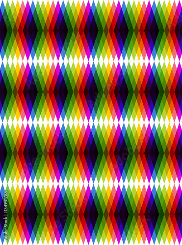 Abstract colorful geometric seamless pattern, hallucinogenic lozenges, eps10 vector