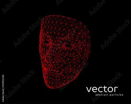 Vector illustration of human face
