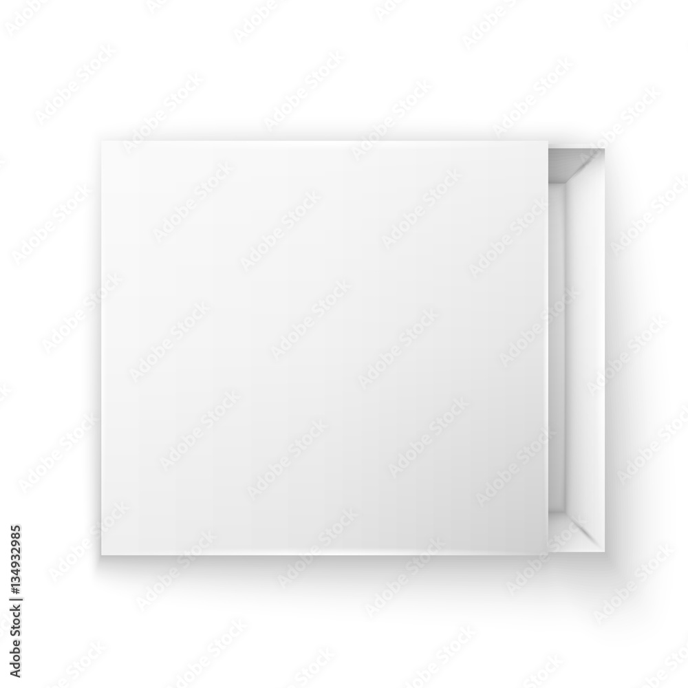 Blank empty white paper packaging Blank empty white paper packaging