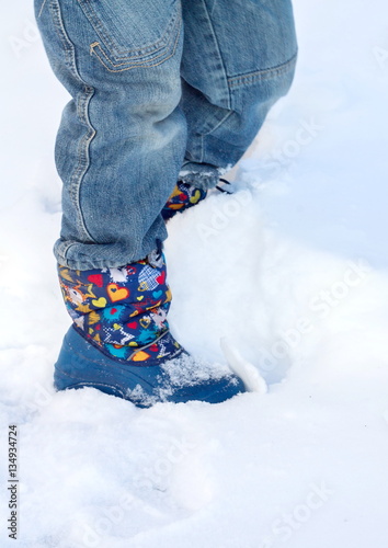 Naklejka blue boots