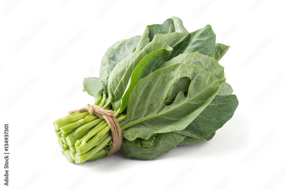 Chinese kale vegetable isolated on white background. Chinese kale vegetable isolated on white background.