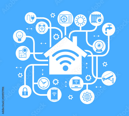 Smart home control  template.
