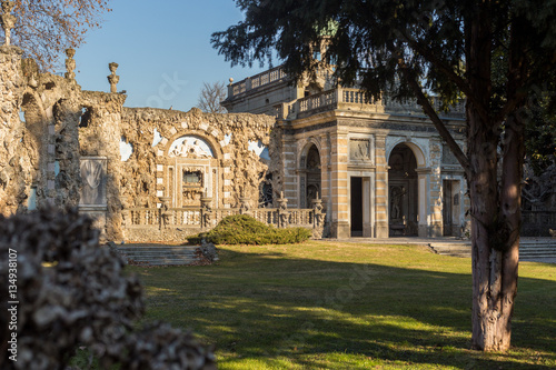 Nymphaeum in Villa Litta's garden, Lainate near Milan