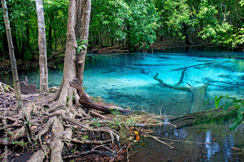 Sra Morakot Blue Pool at Krabi Province  Thailand