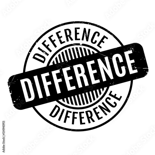 Difference rubber stamp. Grunge design with dust scratches. Effects can be easily removed for a clean, crisp look. Color is easily changed.
