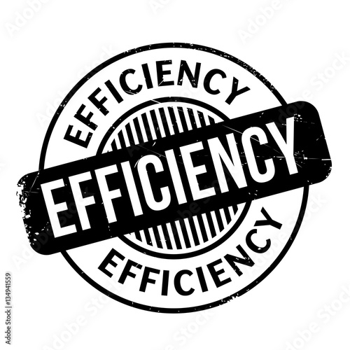 Efficiency rubber stamp. Grunge design with dust scratches. Effects can be easily removed for a clean, crisp look. Color is easily changed.