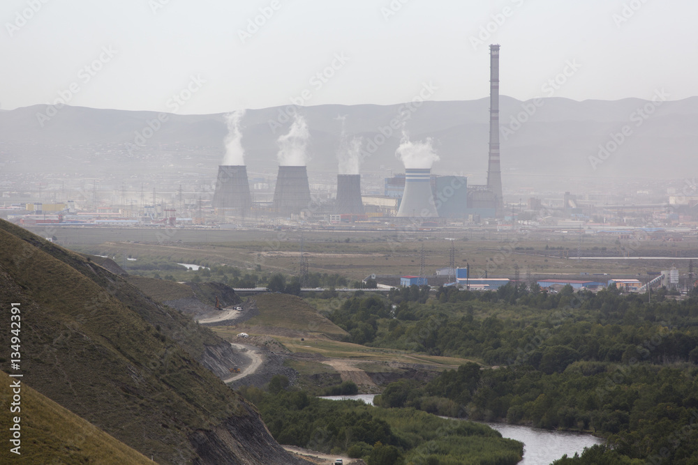 Kohlekraftwerk in Ulan Bator - Mongolei
