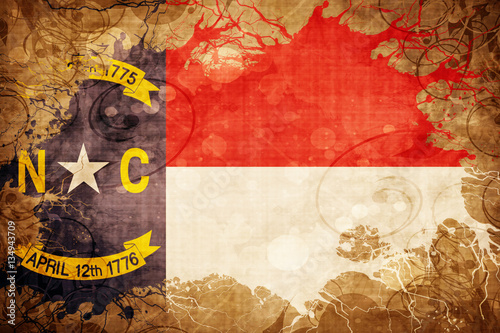 Vintage north carolina flag