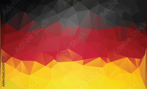 Fotografie Polygonal german flag.