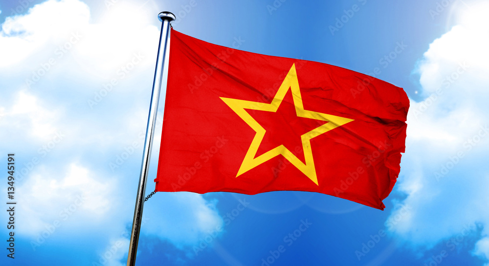 Red army symbol flag, 3D rendering Red army symbol flag, 3D rendering