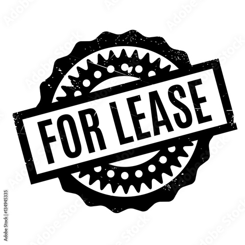 For Lease rubber stamp. Grunge design with dust scratches. Effects can be easily removed for a clean, crisp look. Color is easily changed.