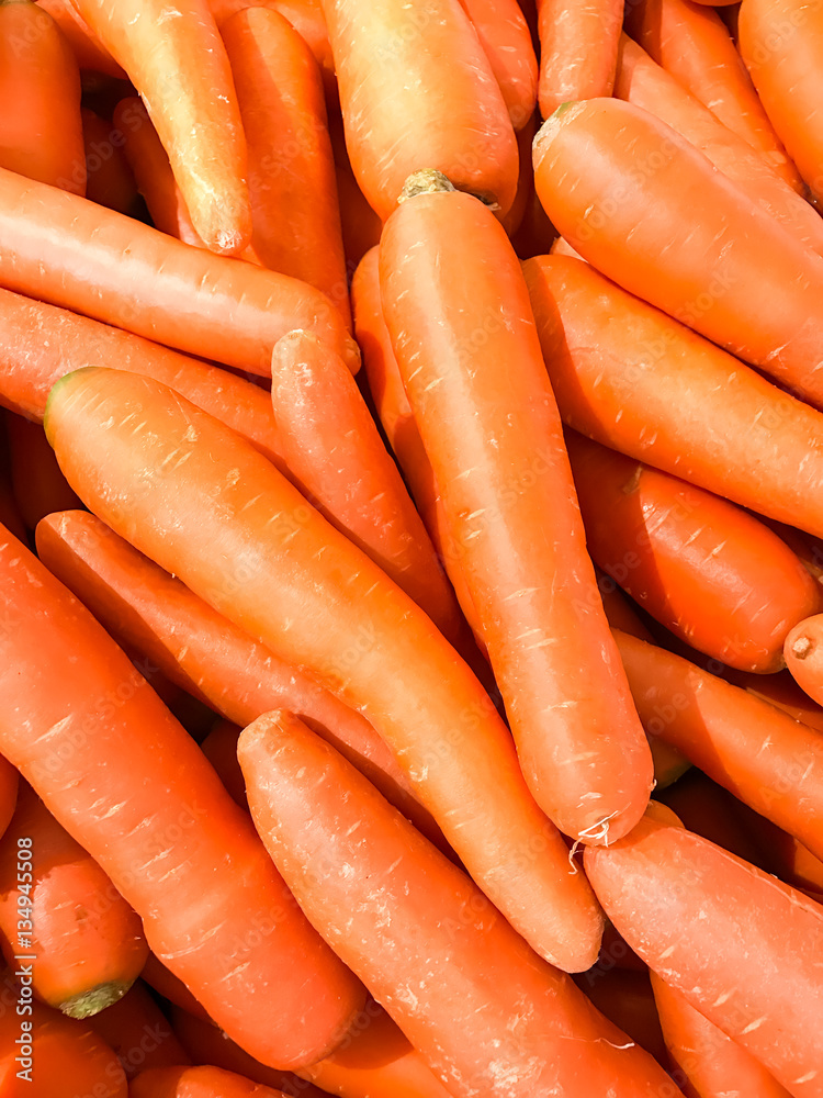Closed up pile of carrot in the market Closed up pile of carrot in the market