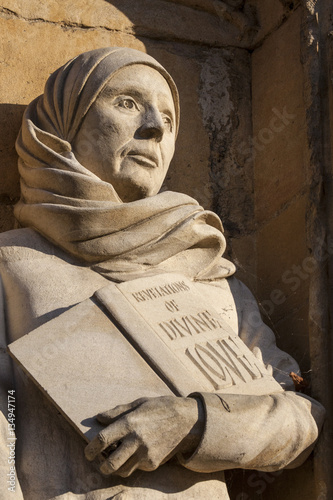 Принти на полотні Mother Julian Sculpture at Norwich Cathedral