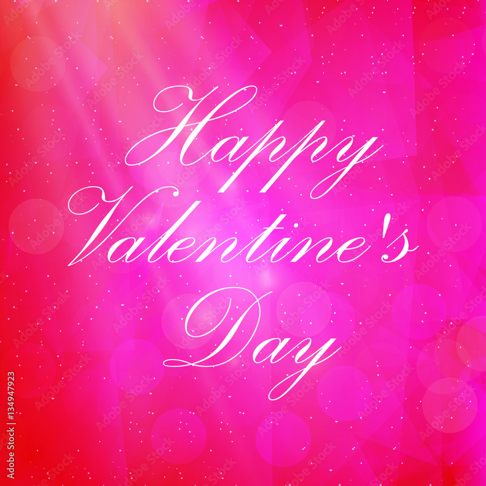 Happy Valentines Day Hand Drawing Vector Lettering