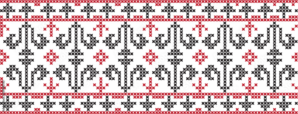 embroidered Ukrainian national pattern cross embroidered Ukrainian national pattern cross