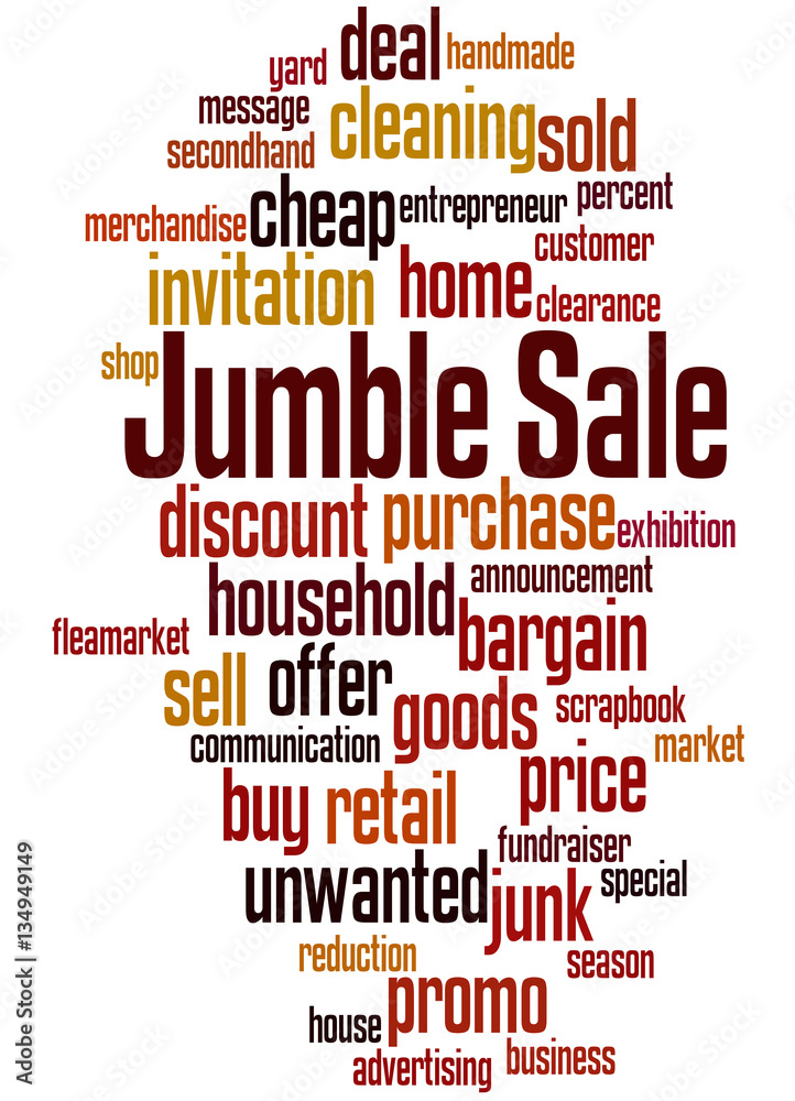 Jumble Sale, word cloud concept 5