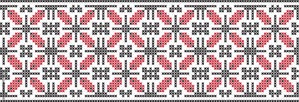 embroidered Ukrainian national pattern cross embroidered Ukrainian national pattern cross