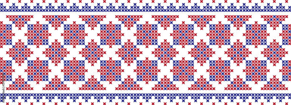 embroidered Ukrainian national pattern cross embroidered Ukrainian national pattern cross