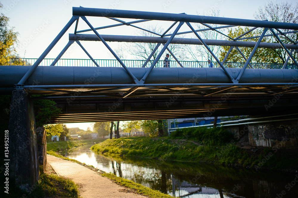 Fototapeta premium Small bridge in the city