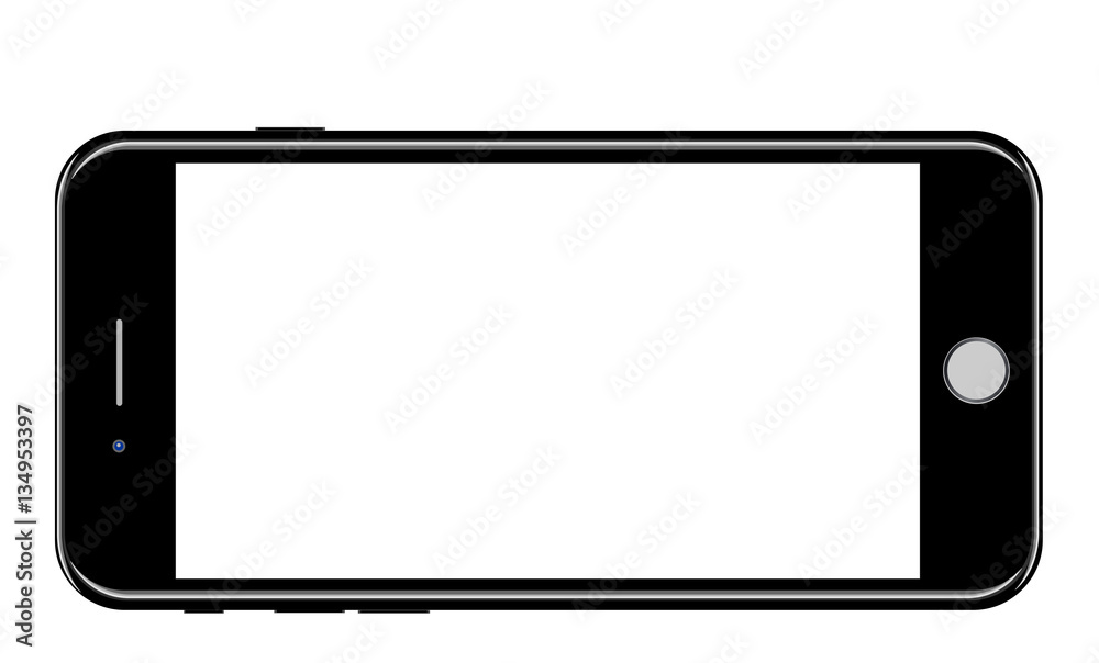Brand new realistic mobile phone black smartphone vector illustration eps10 Brand new realistic mobile phone black smartphone vector illustration eps10