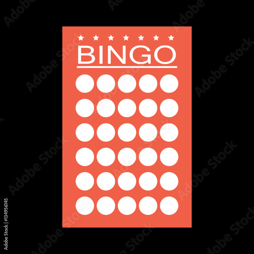 bingo card flat icon