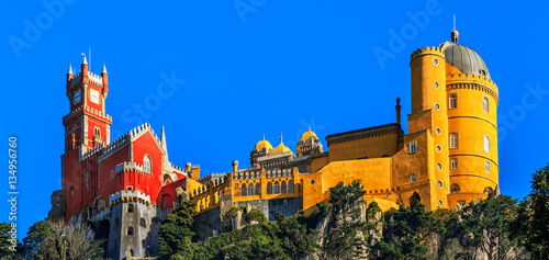 Pena National Palace,  Sintra, Lisbon, Portugal.