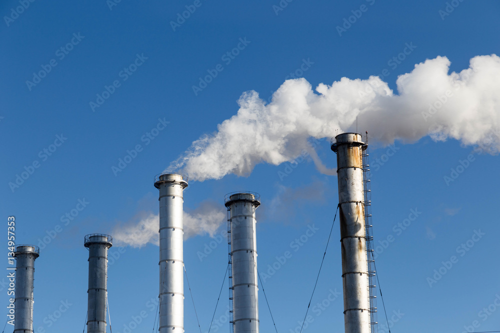 pipe industrial factory leading to global warming useful for background pipe industrial factory leading to global warming useful for background