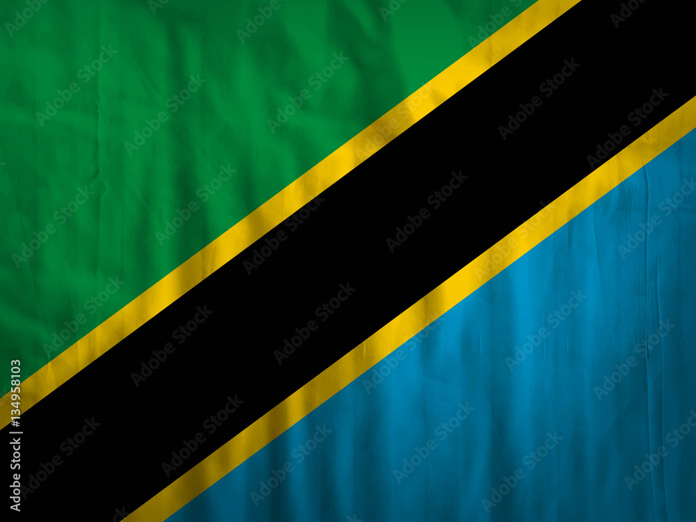 Tanzania flag fabric texture textile Tanzania flag fabric texture textile