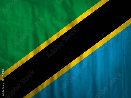 Tanzania flag fabric texture textile