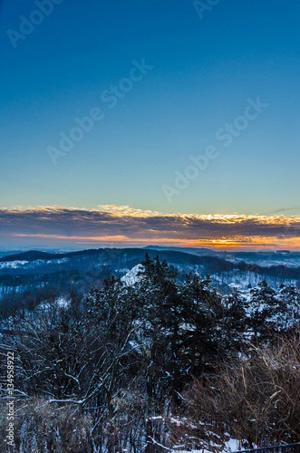 Lviv city landscape in the morning