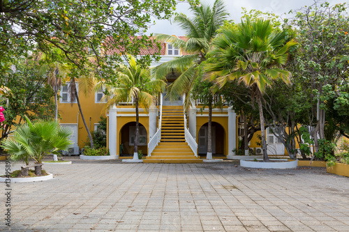 Yellow Plaster Government Building in Bonaire