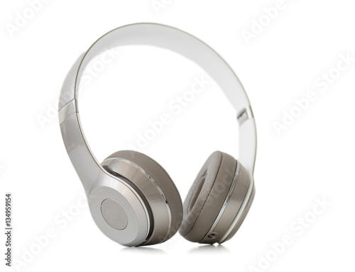 On-ear headphones isolated on white