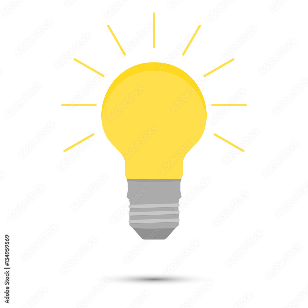 Light idea lamp vector Light idea lamp vector