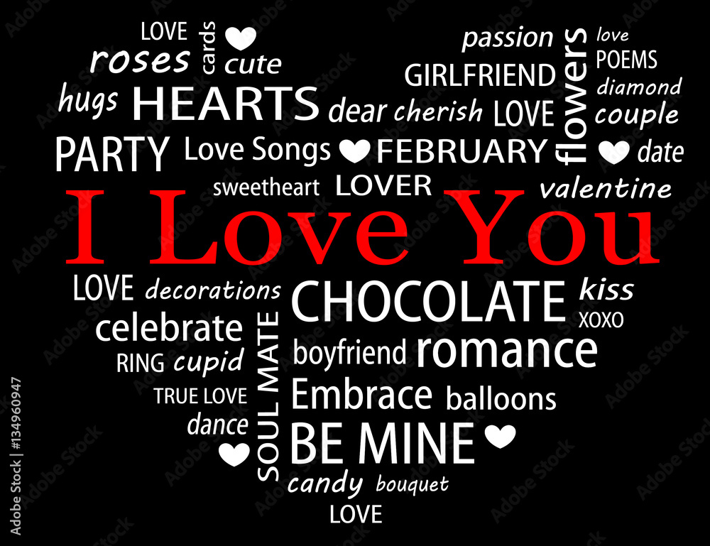 Valentine Word Cloud Valentine Word Cloud