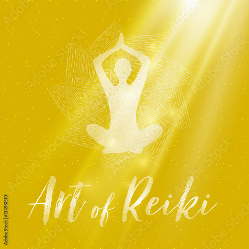 Sacred geometry. Reiki symbol.