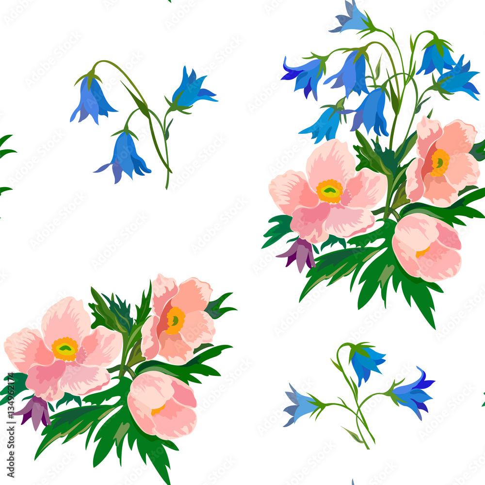 Fototapeta premium bouquet of spring flowers 