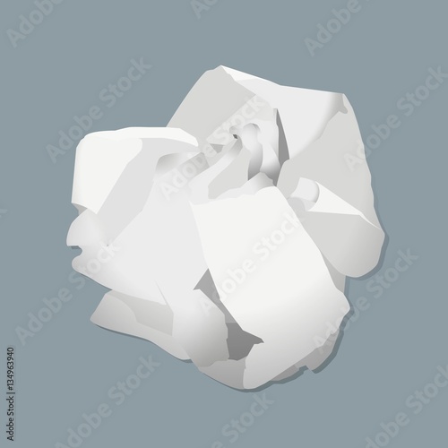 Crumpled paper ball