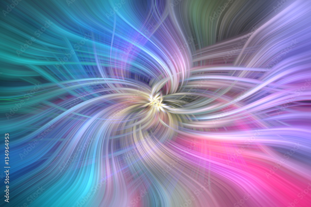 Obraz premium Blue Pink colored abstract patterns. Concept Angel Support